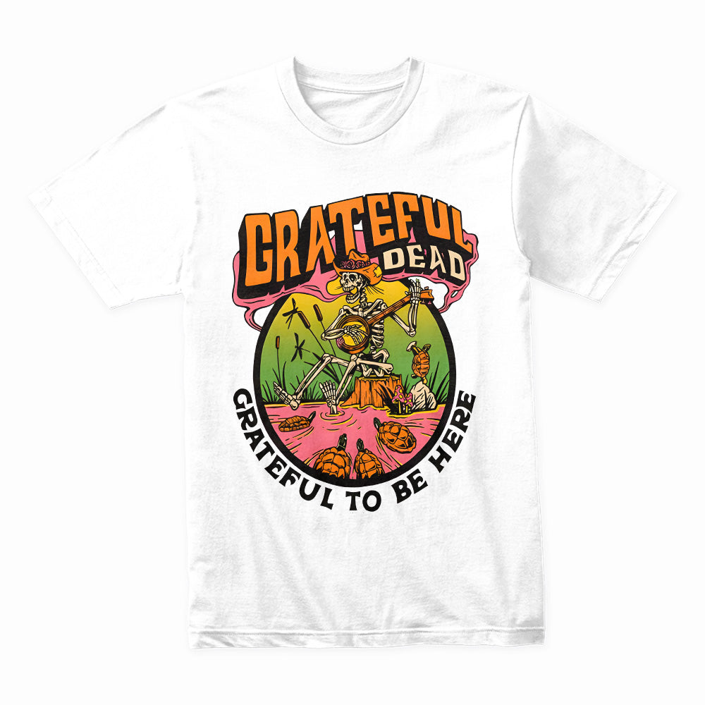 Grateful Dead Swamp Skeleton T-Shirt – Retro Psychedelic Jam Band Tee