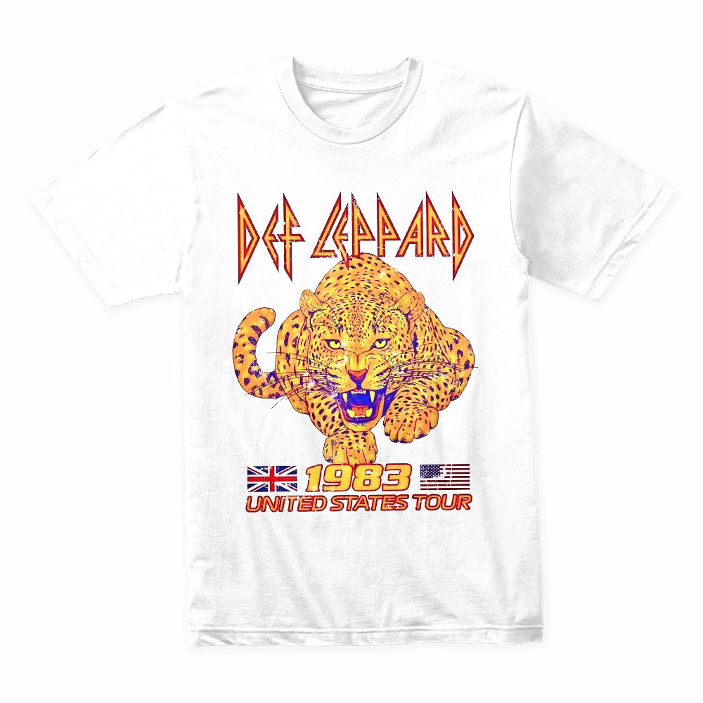 Def Leppard 1983 U.S. Tour T-Shirt – Retro Rock Concert Tee