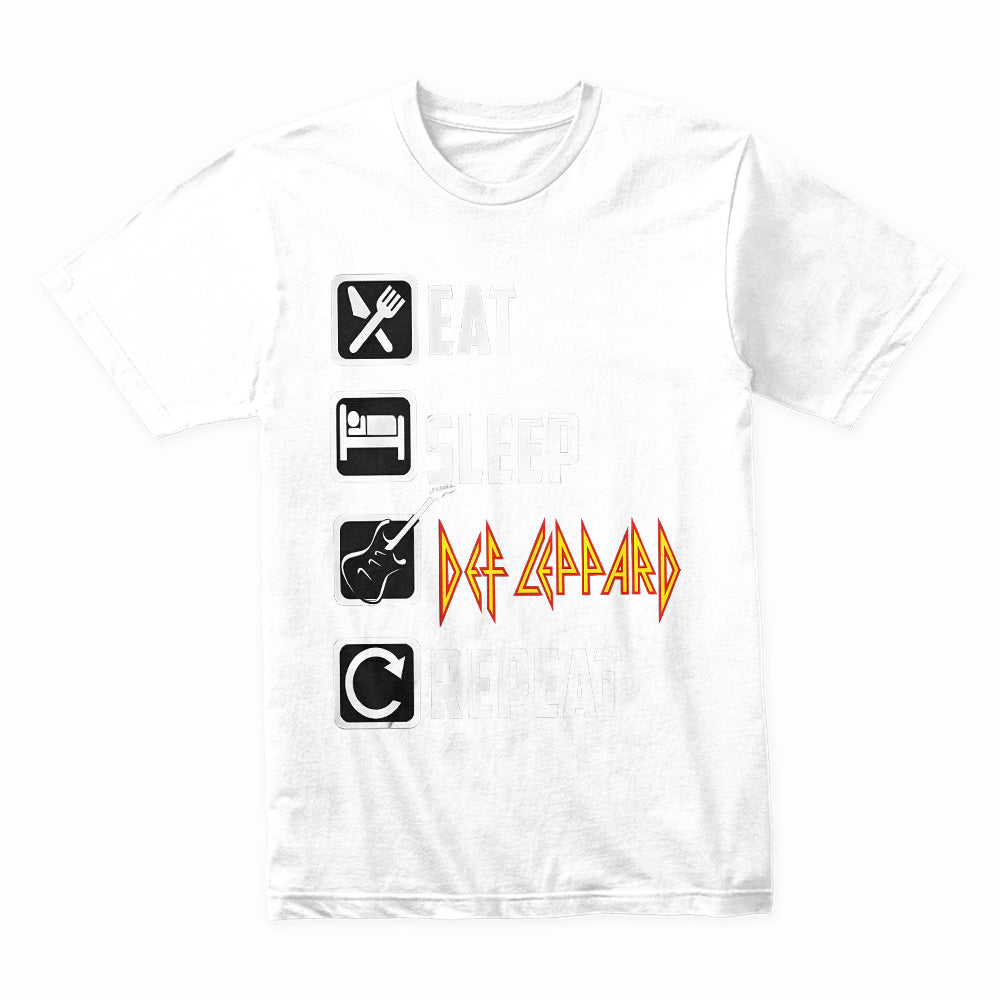 Eat Sleep Def Leppard Repeat – Rock & Roll Lifestyle T-Shirt