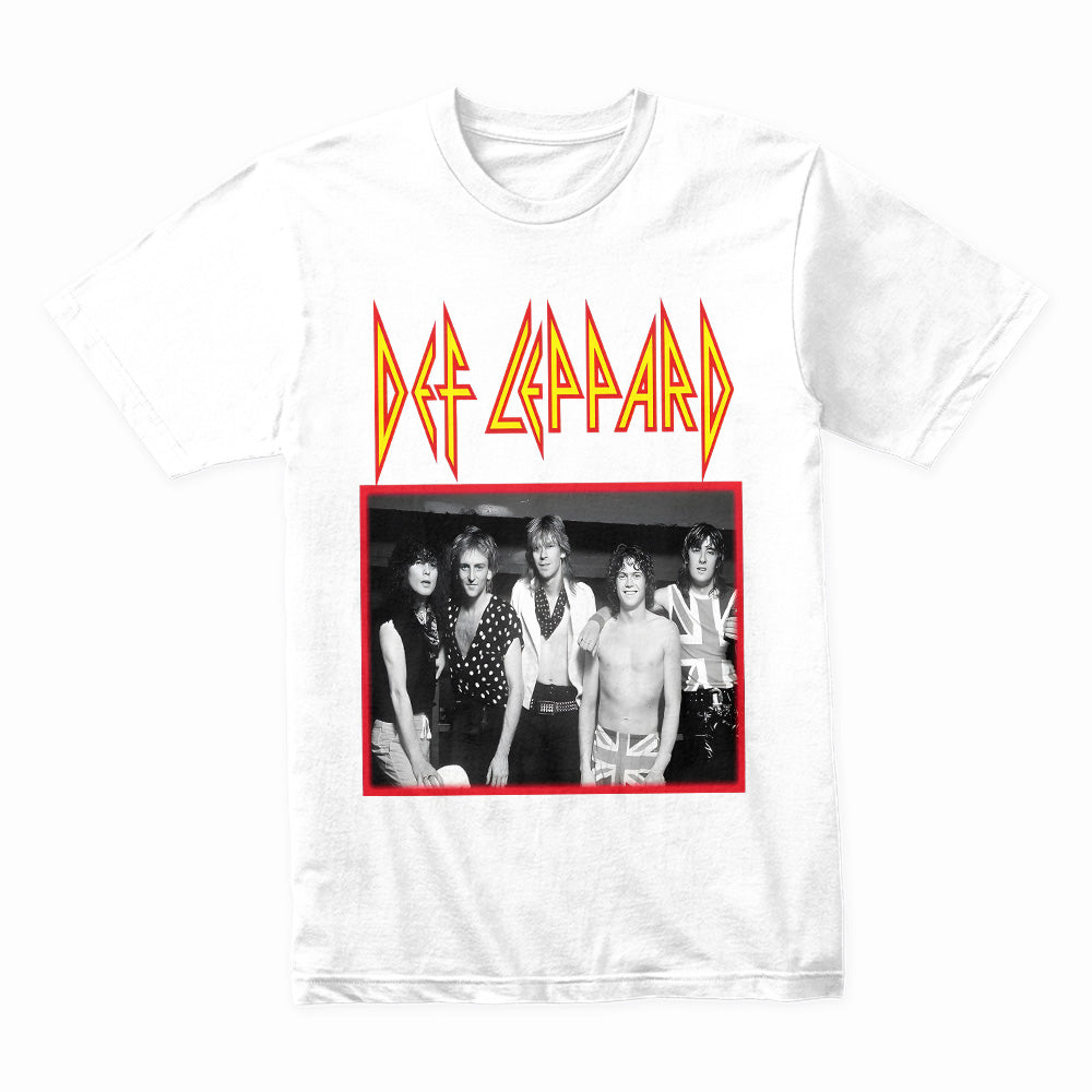 Def Leppard Classic Band Photo T-Shirt – Vintage Hard Rock & Metal Tee