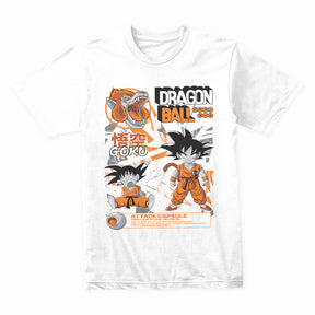 Young Goku & Great Ape Form T-Shirt – Classic Dragon Ball Retro Design