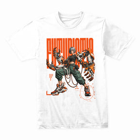 "Futuristic Cyber Warrior" T-Shirt – Sci-Fi Mecha Aesthetic