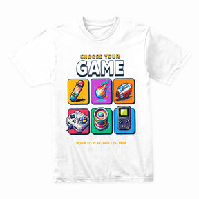 "Choose Your Game" Pixel Art T-Shirt
