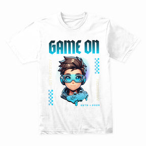 "Game On" Gamer T-Shirt – Mission Ready, Strategy Set!