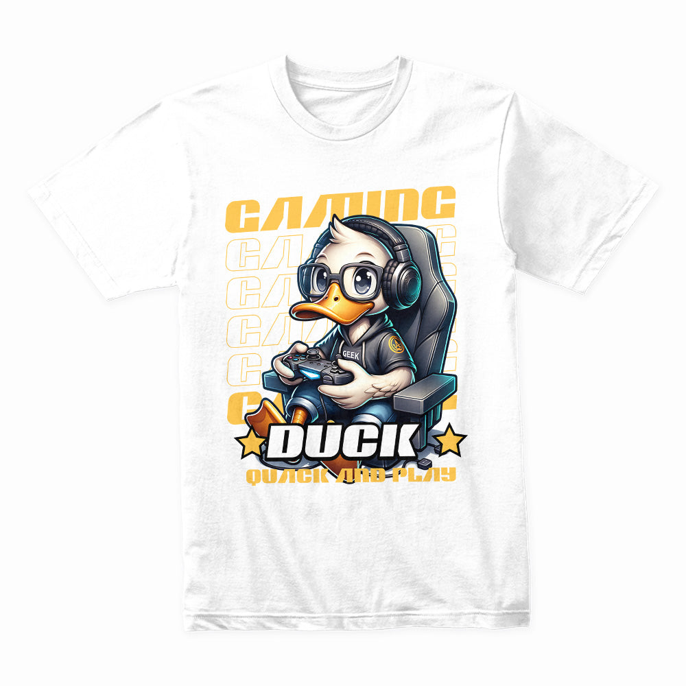 "Gamer Duck" T-Shirt – Quack and Play in Style!