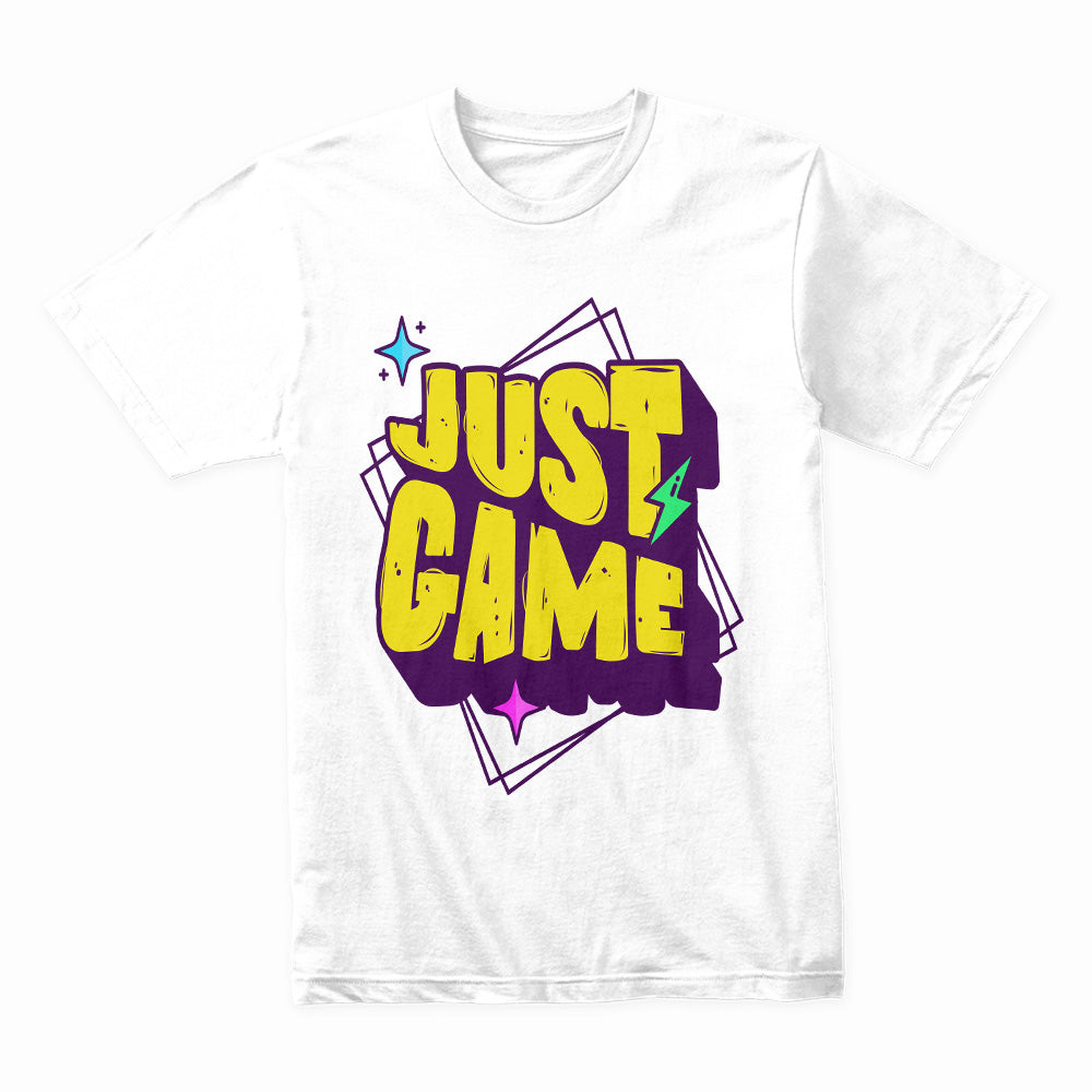 "Just Game" Retro Gaming T-Shirt – Fun & Playful Gamer Tee