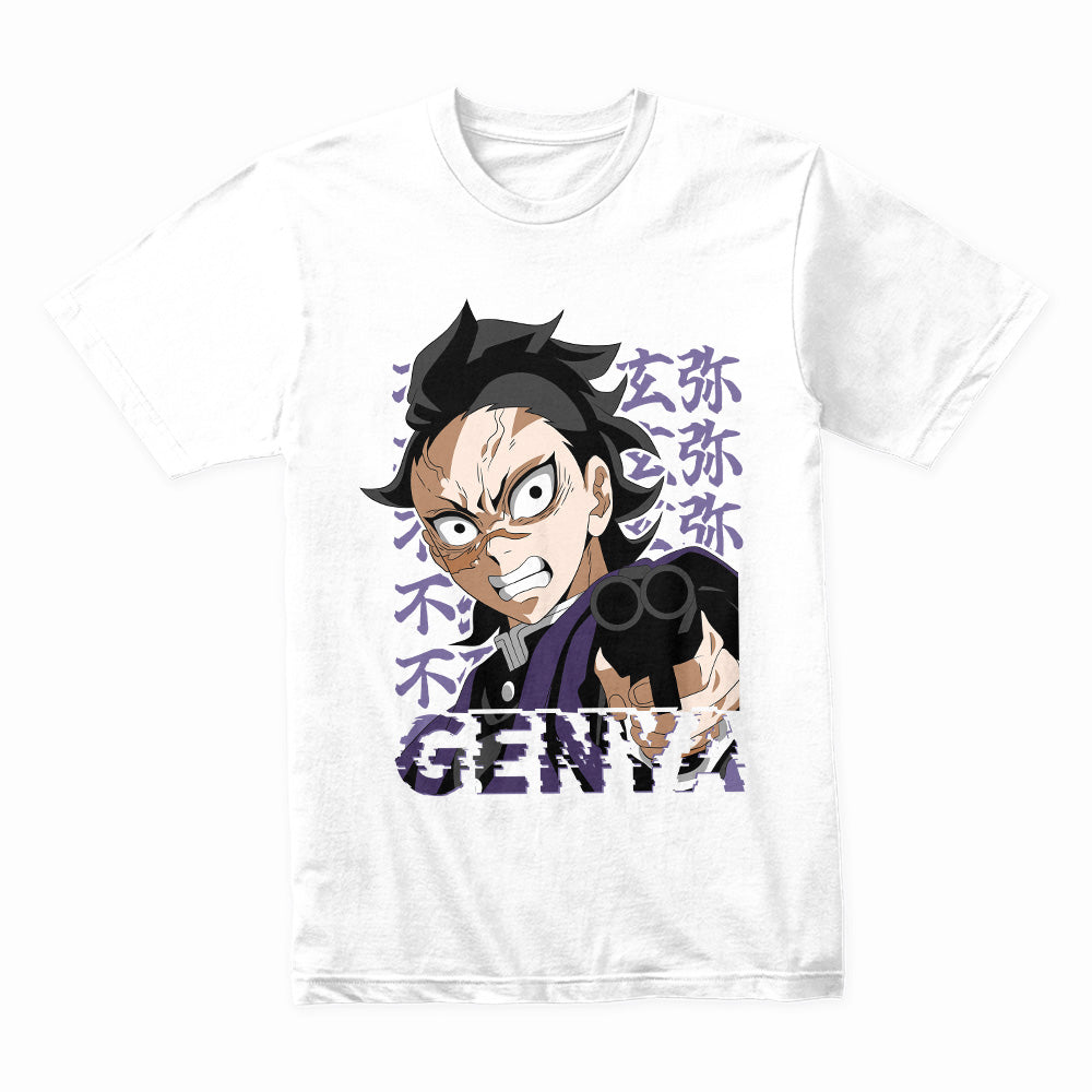 Genya Shinazugawa T-Shirt – Demon Slayer Fierce Warrior