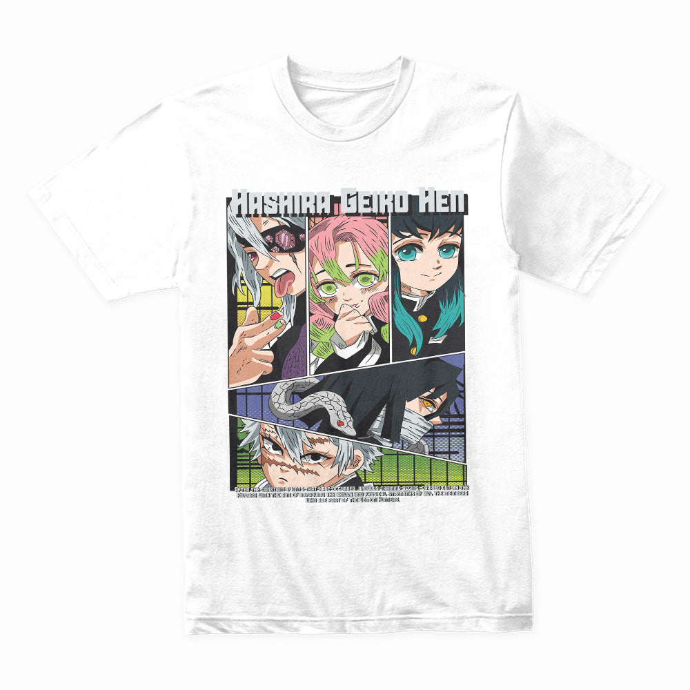 Demon Slayer: Hashira Training Arc T-Shirt – Elite Hashira Anime Graphic Tee