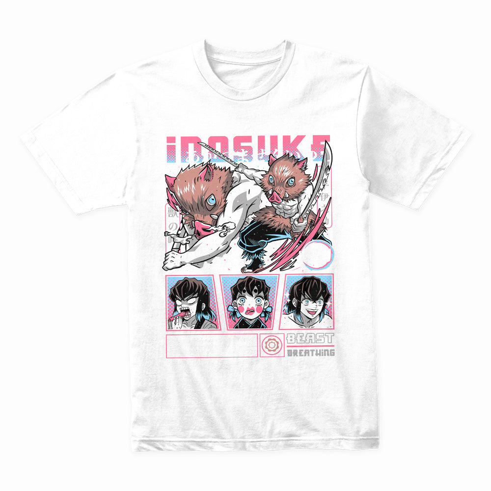 Demon Slayer Inosuke T-Shirt – Beast Breathing Anime Graphic Tee