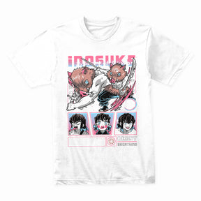 Demon Slayer Inosuke T-Shirt – Beast Breathing Anime Graphic Tee