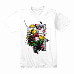 Demon Slayer Trio T-Shirt – Epic Anime Warrior Design
