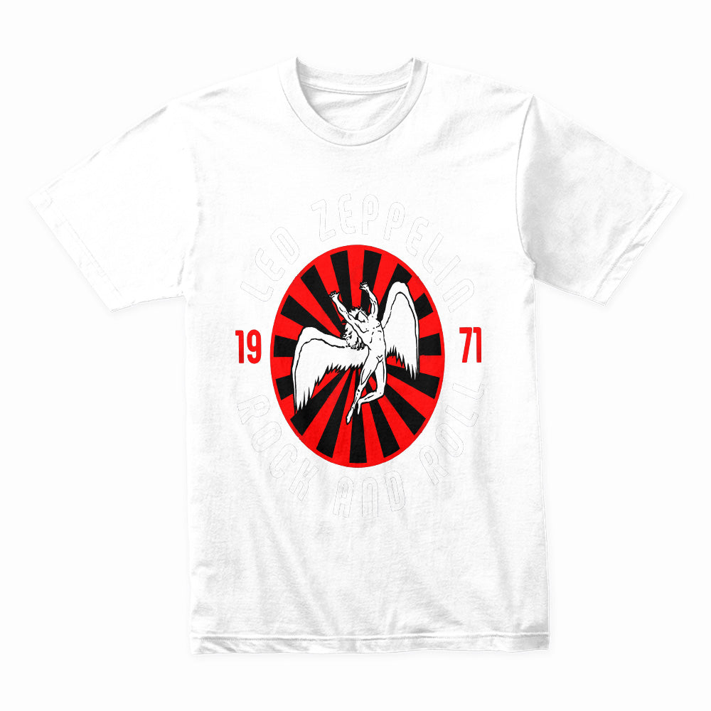 Led Zeppelin 1971 Rock & Roll T-Shirt – Iconic Swan Song Icarus Design