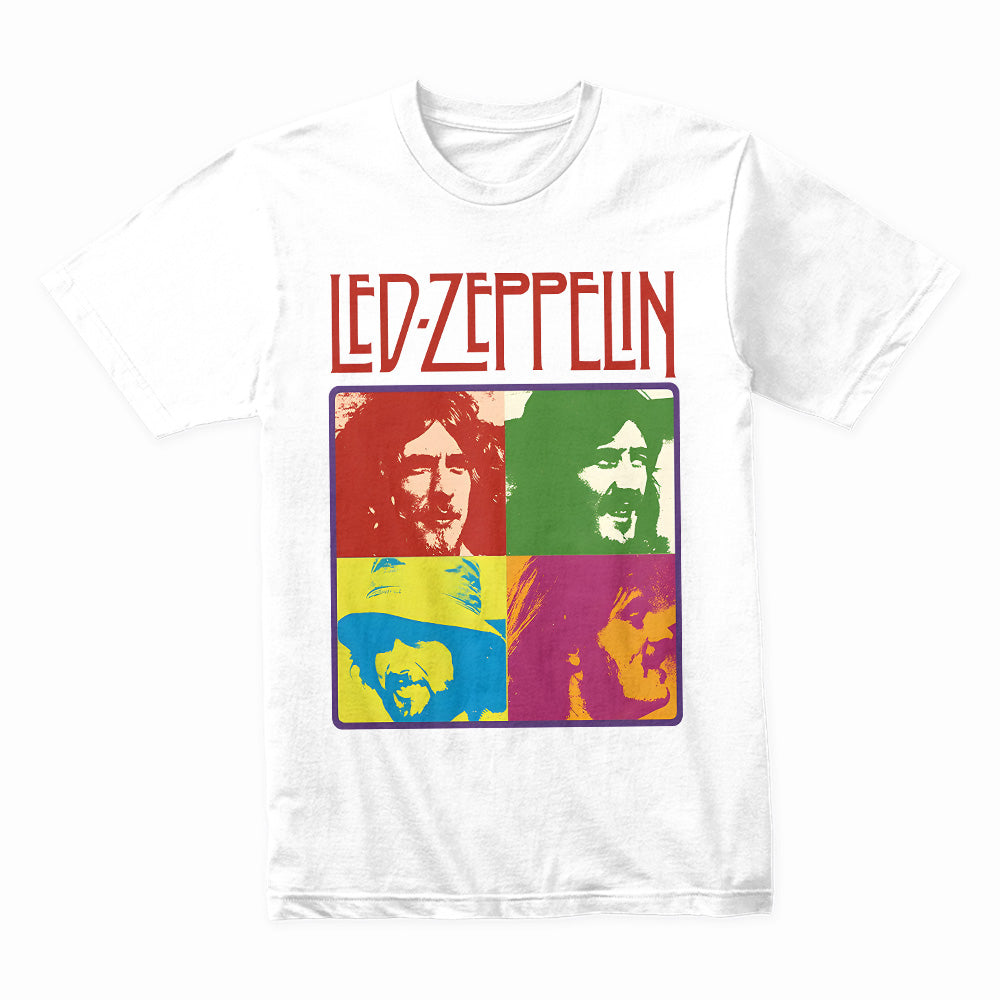 Led Zeppelin Pop Art Portrait T-Shirt