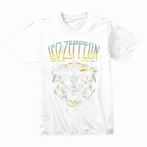 Led Zeppelin Rock & Roll Airship T-Shirt – Iconic Zeppelin & Guitar Design
