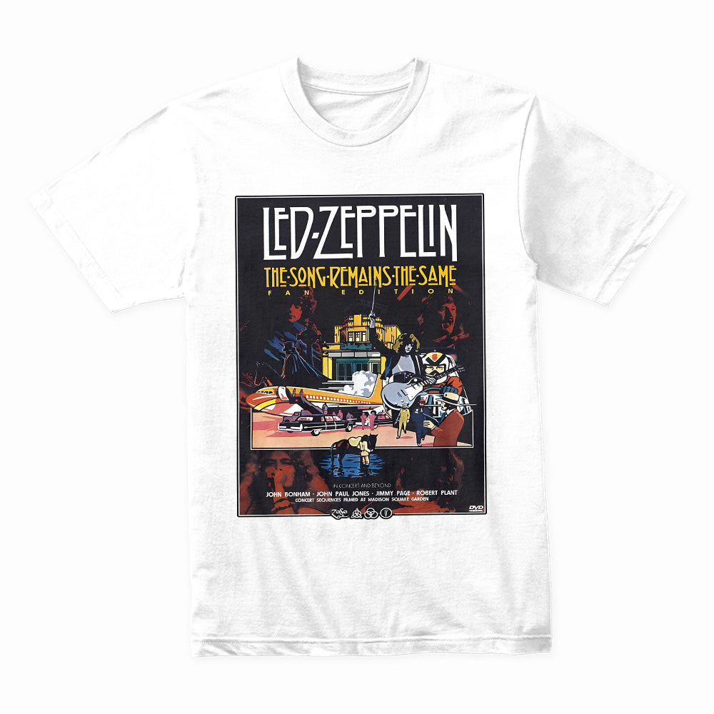 Led Zeppelin "The Song Remains the Same" Retro Movie Poster T-Shirt