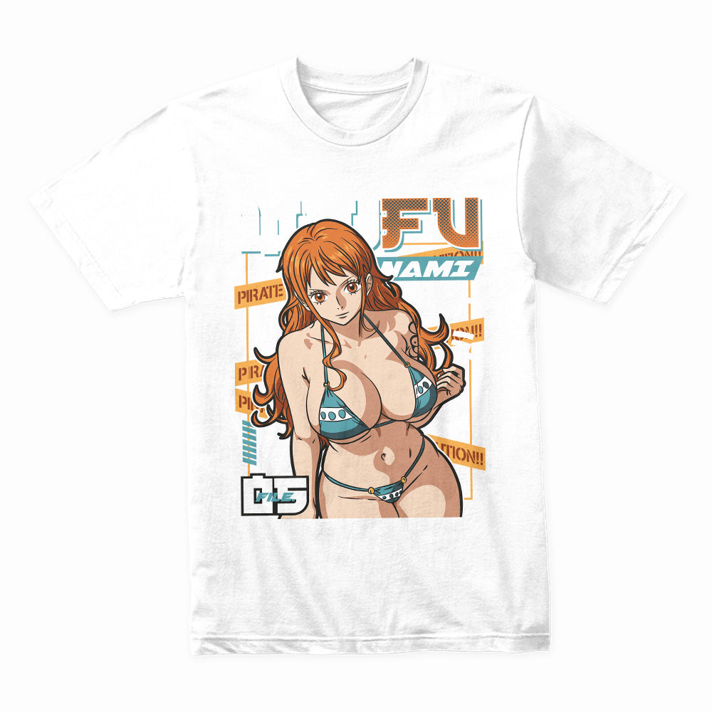 Nami "Waifu Pirate Queen" T-Shirt – Bold One Piece Anime Streetwear