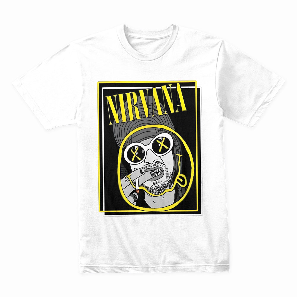 Kurt Cobain Nirvana Graffiti Art T-Shirt – Grunge Rock Tribute