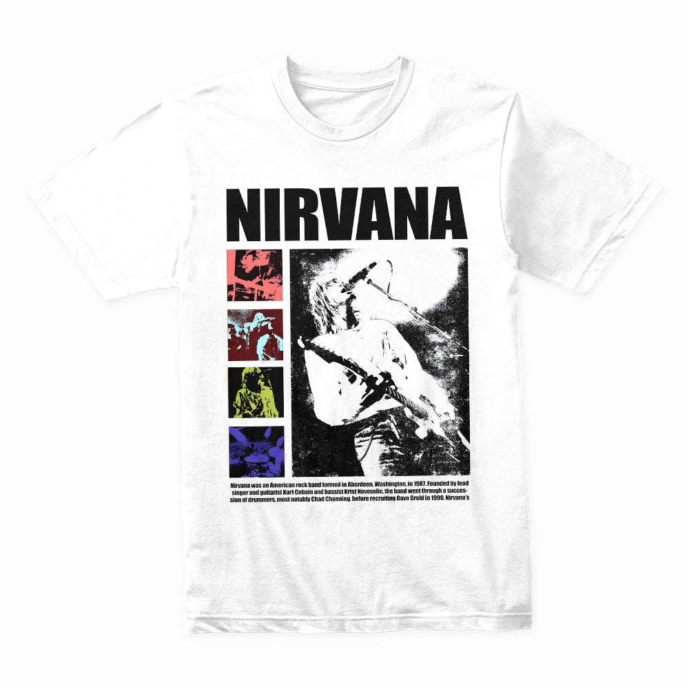 Nirvana Live Performance T-Shirt – Grunge Rock Tribute