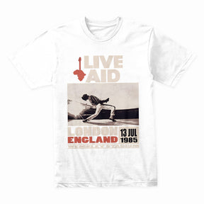 Live Aid 1985 Queen T-Shirt – Iconic Freddie Mercury Wembley Performance