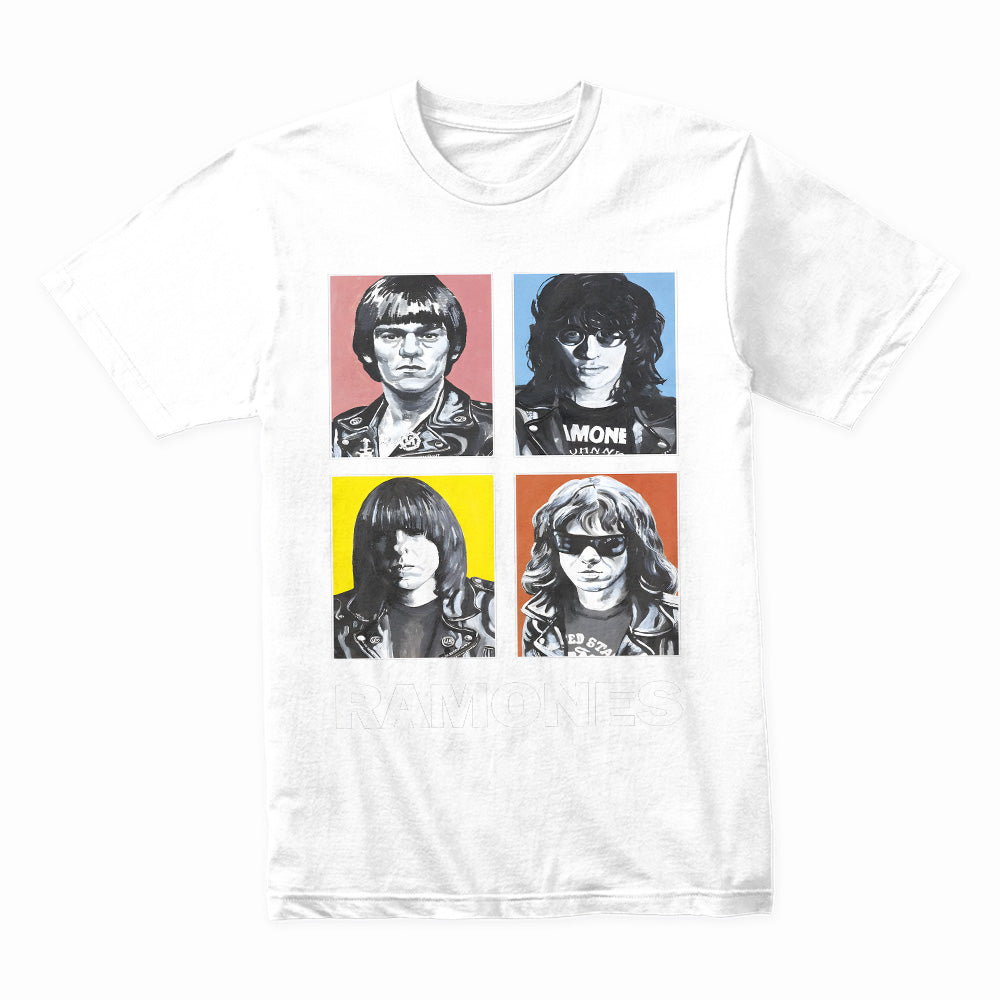 Ramones Pop Art Portrait T-Shirt – Iconic Punk Rock Band Tee