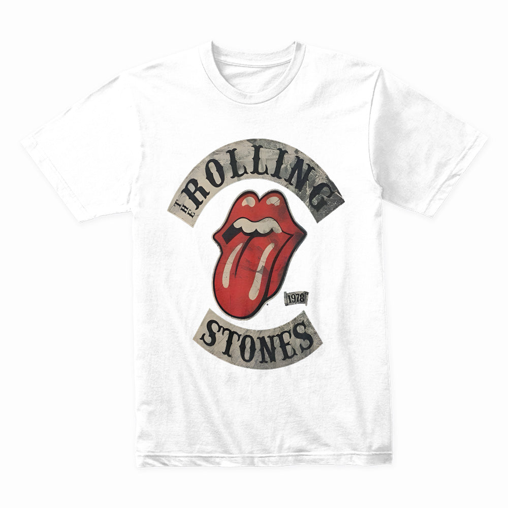 The Rolling Stones 1978 Vintage Logo T-Shirt – Classic Rock Distressed Tee