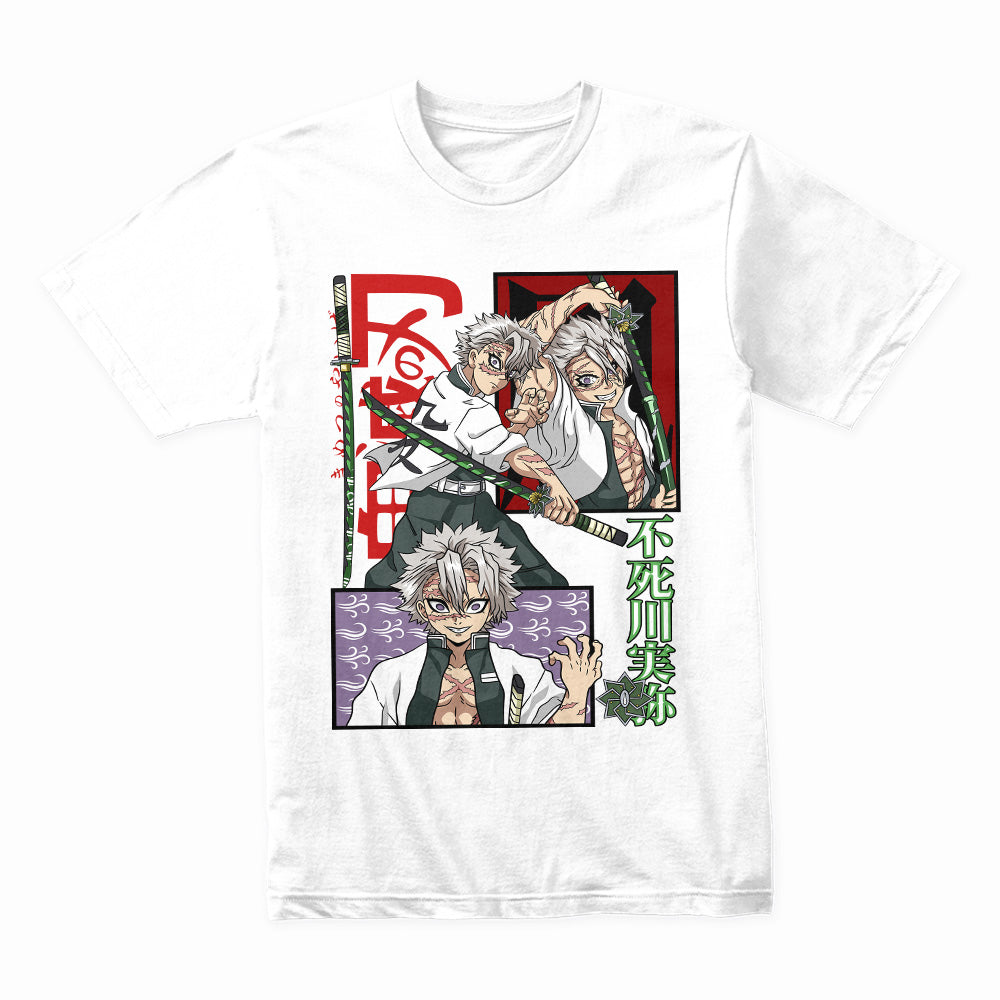 Sanemi Shinazugawa Demon Slayer T-Shirt – Fierce Wind Hashira Anime Tee