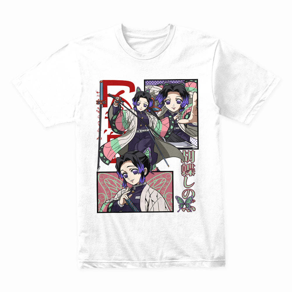 Shinobu Kocho Manga Panel T-Shirt – Insect Pillar Demon Slayer Tribute