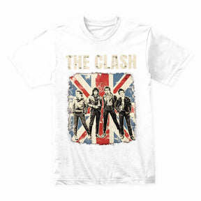 The Clash Vintage Union Jack Punk Rock T-Shirt