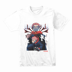 Yuji Itadori & Sukuna Cursed Energy T-Shirt – Jujutsu Kaisen Anime Power