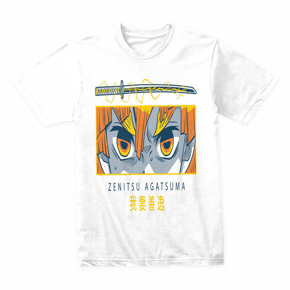 Zenitsu Agatsuma Thunder Breath T-Shirt – Anime-Inspired Design