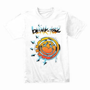 Blink-182 Retro Graffiti Style T-Shirt – Vibrant Logo Design