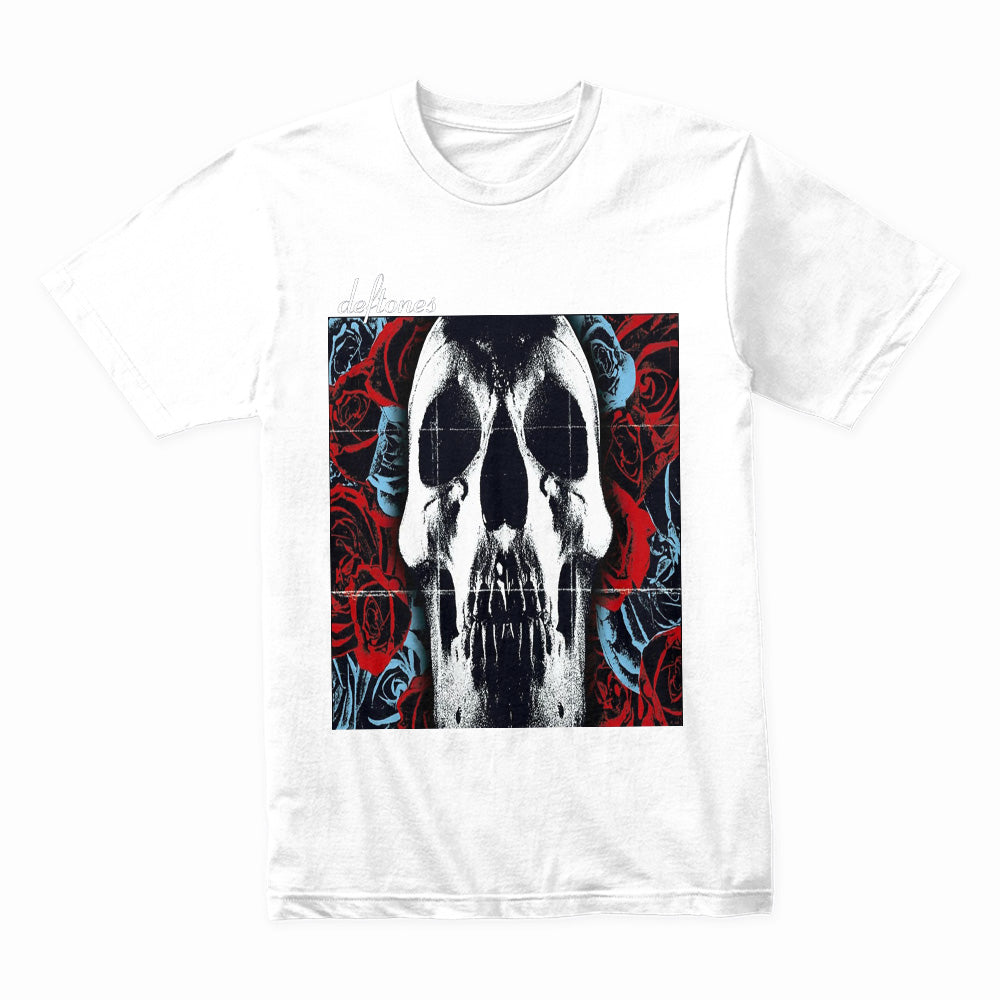 Deftones Skull & Roses T-Shirt – Dark Alternative Metal Band Tee