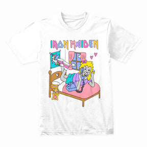 Iron Maiden Eddie Pastel Parody T-Shirt – Fun & Retro Cartoon Metal Tee
