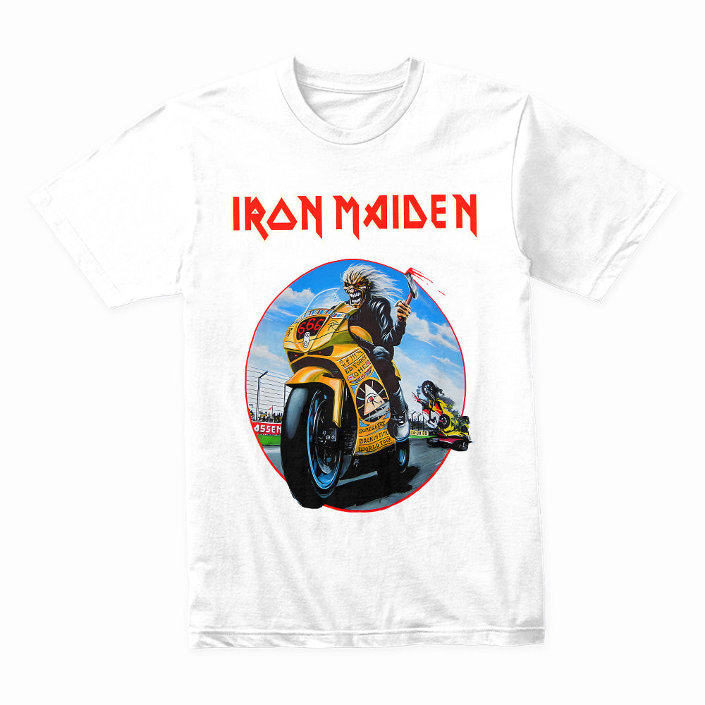 Iron Maiden Eddie Moto Racer T-Shirt – Heavy Metal Speed Demon Tee