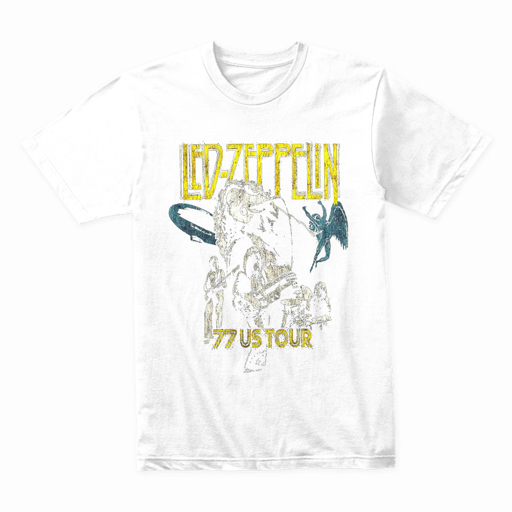 Led Zeppelin 1977 US Tour T-Shirt – Vintage Concert Tribute
