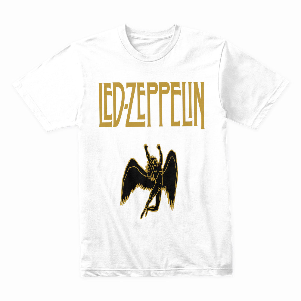 Classic Led Zeppelin T-Shirt – Iconic Band Logo & Angelic Figure