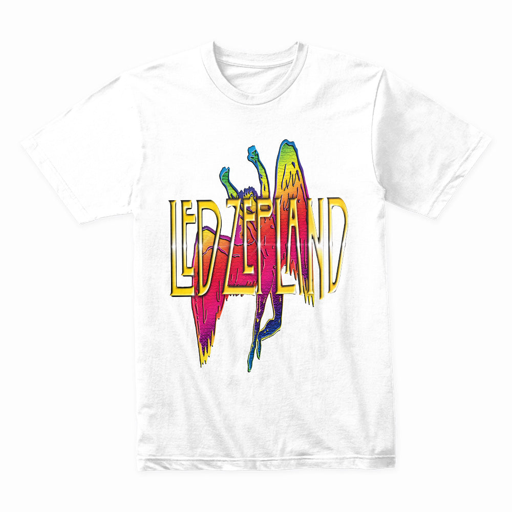 Led Zeppelin Psychedelic Art T-Shirt – Vibrant Retro Rock Design