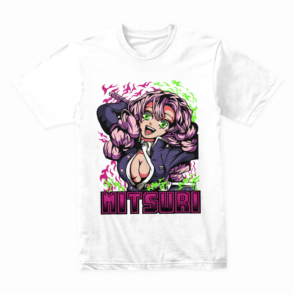 Mitsuri Kanroji "Flames of Love" T-Shirt – Bold Demon Slayer Streetwear