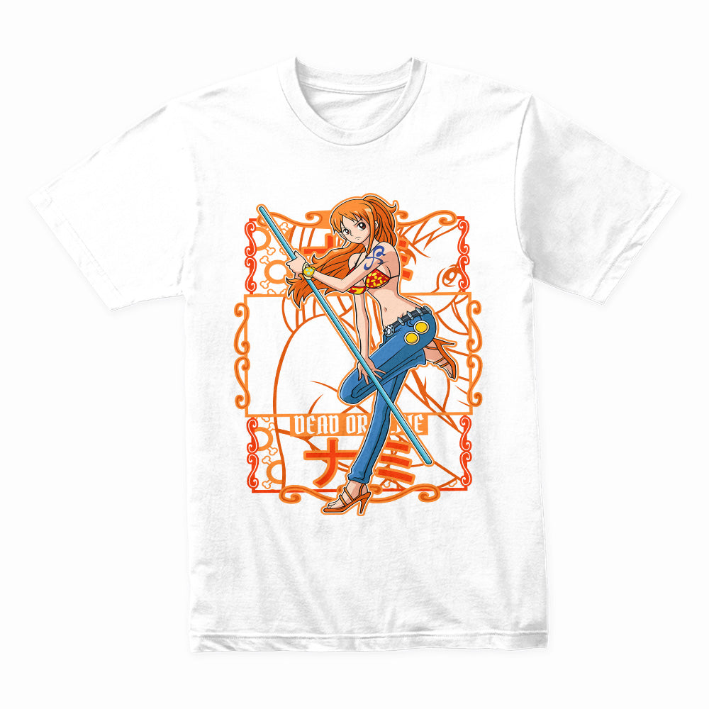 Nami "Dead or Alive" T-Shirt – One Piece Pirate Queen Streetwear