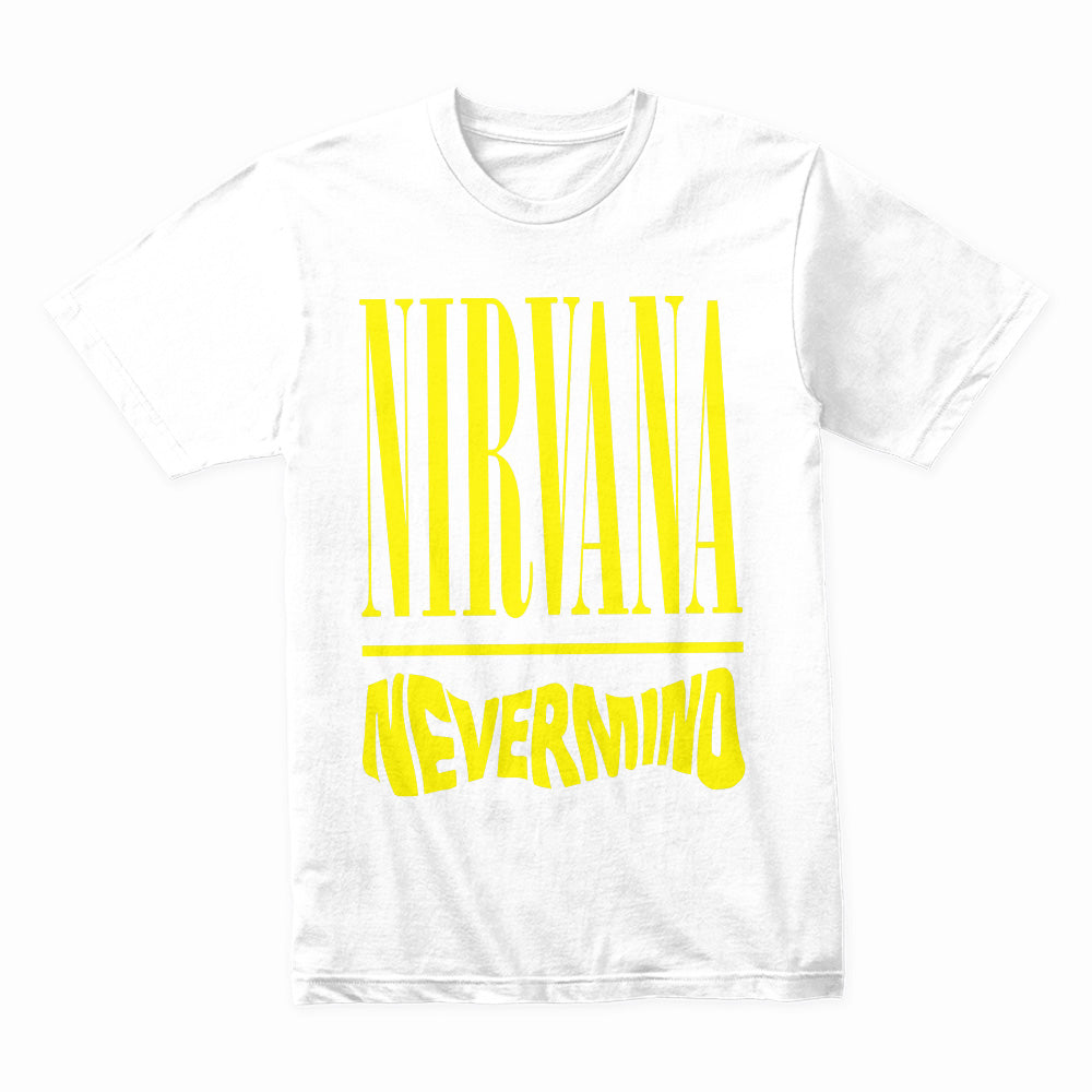 Nirvana "Nevermind" Minimalist Logo T-Shirt – Classic Grunge Tribute