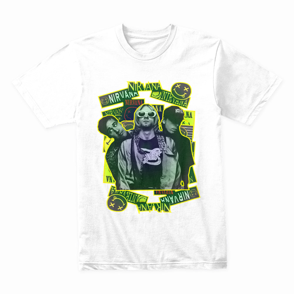 Nirvana Neon Grunge Band T-Shirt – Vintage 90s Rock Tribute