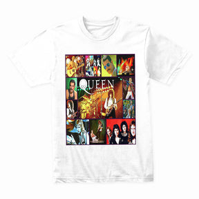 Queen Multi-Image Collage T-Shirt – Ultimate Rock Legends Tribute