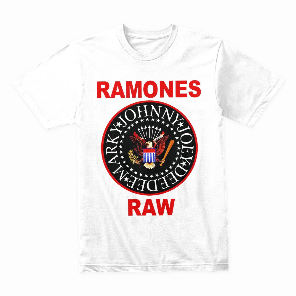 Ramones "Raw" T-Shirt – Classic Punk Rock Eagle Logo Tee
