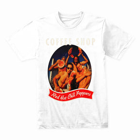 Red Hot Chili Peppers "Coffee Shop" T-Shirt – Vintage Funk Rock Band Tee