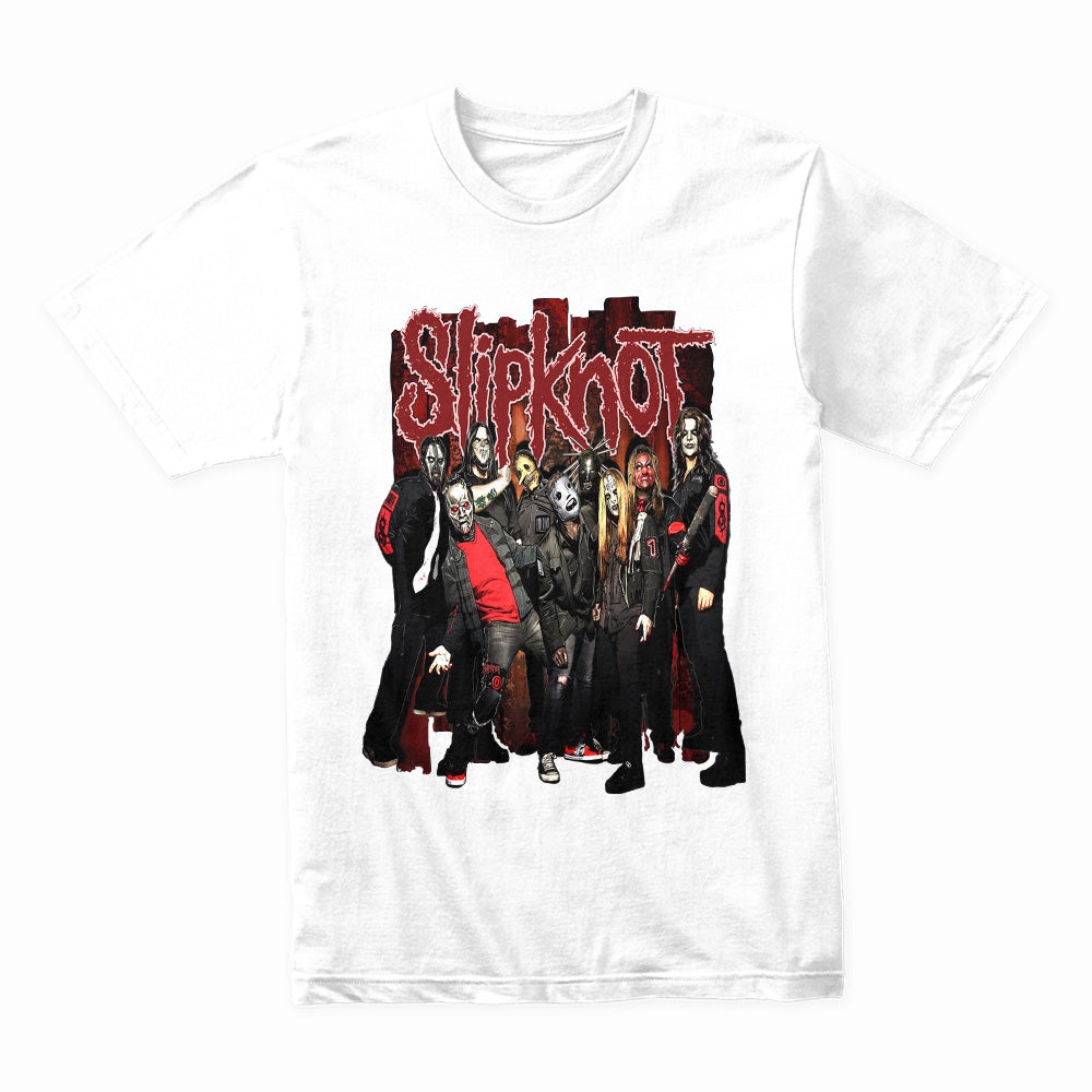Slipknot Full Band Group Photo T-Shirt – Heavy Metal Legends