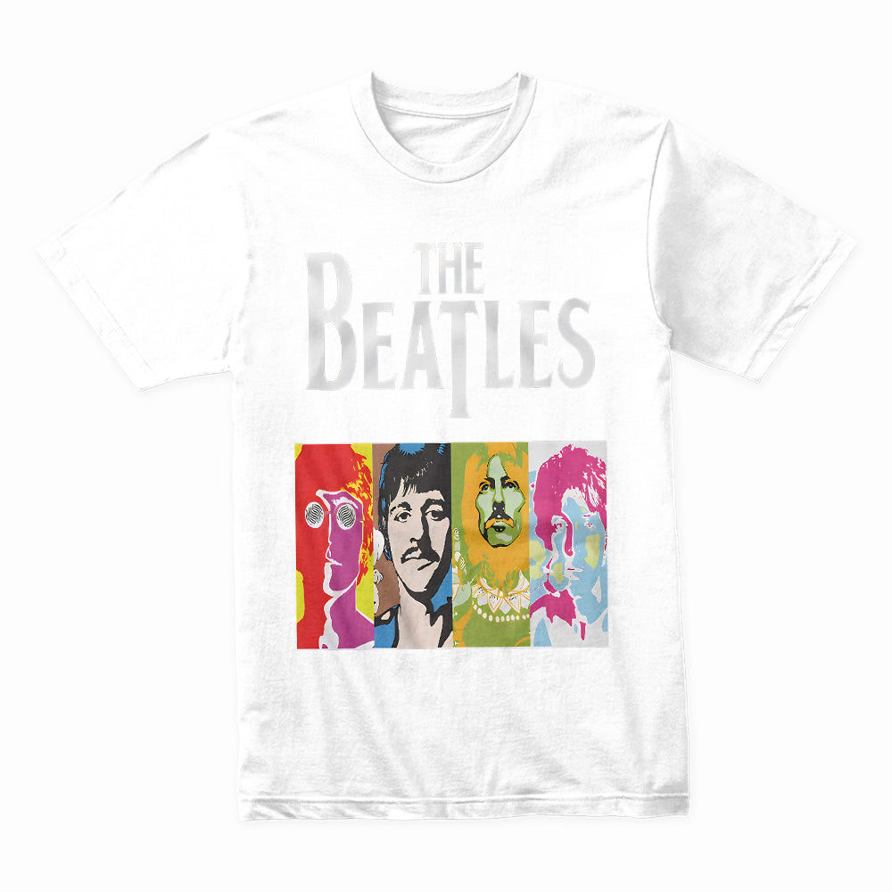 The Beatles "Psychedelic Pop Art" T-Shirt – Vibrant Retro Rock Tribute