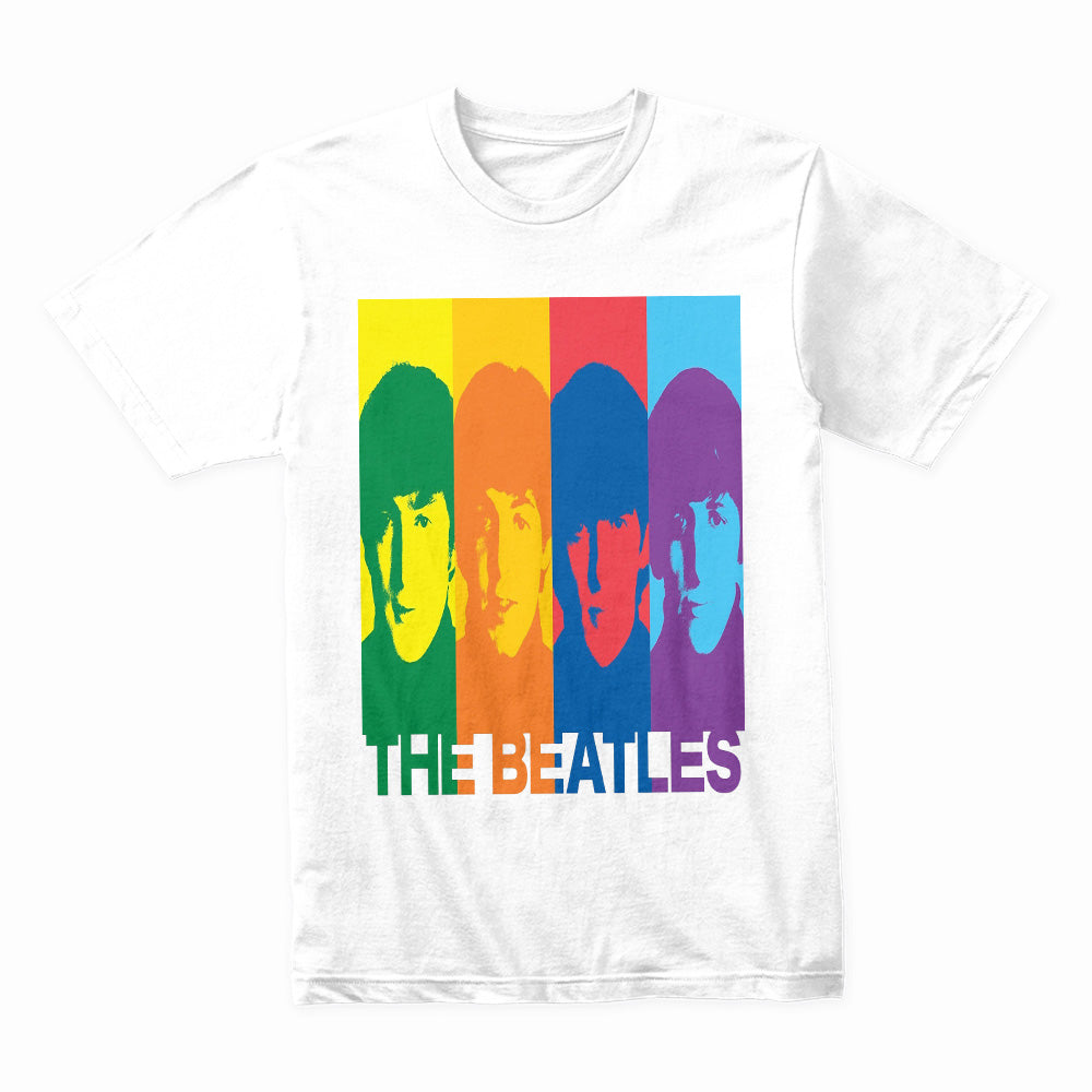 The Beatles "Pop Art Rainbow" T-Shirt – Vibrant Retro Rock Tribute Tee