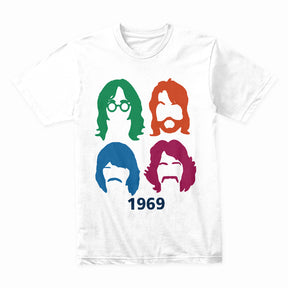 The Beatles "1969 Pop Art Silhouette" T-Shirt – Retro Rock Tribute Tee