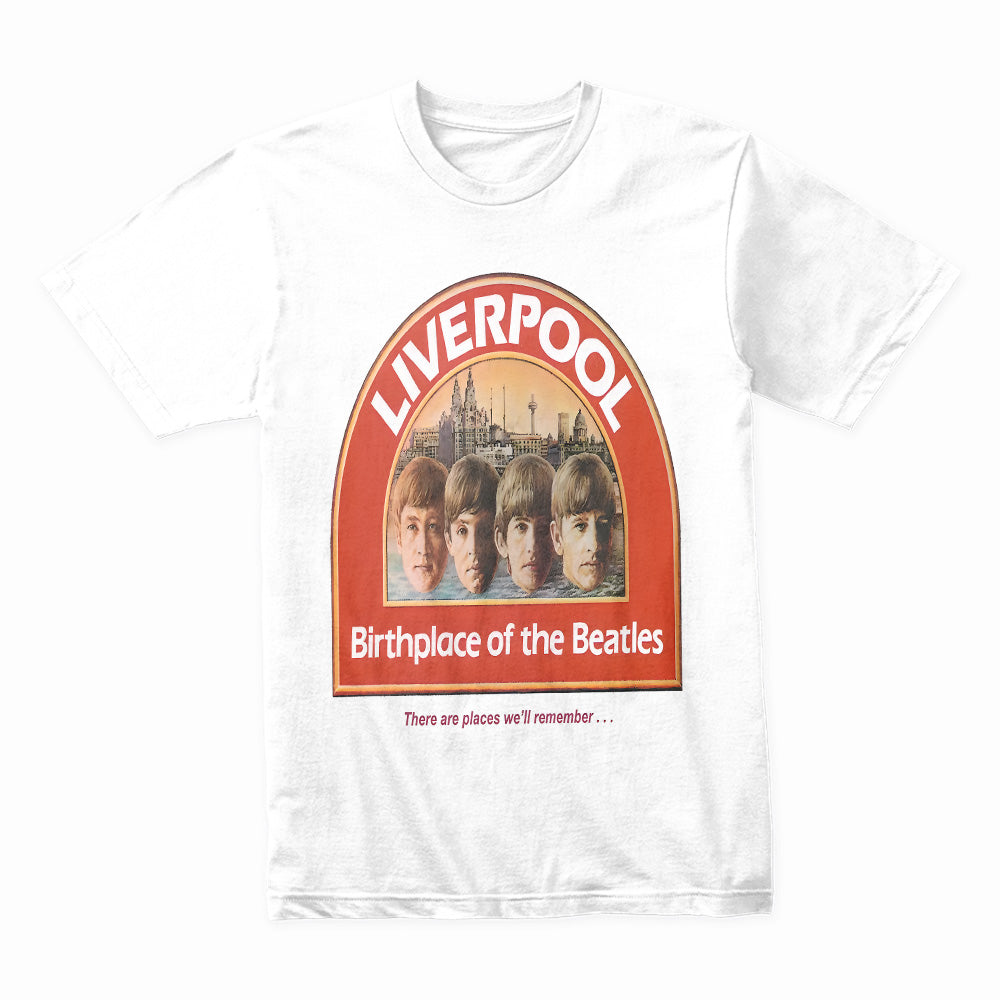 The Beatles "Liverpool Birthplace" Vintage T-Shirt – Classic Rock Heritage Tribute