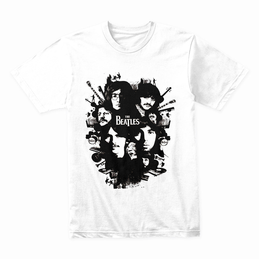 The Beatles "Legends Collage" Vintage Rock T-Shirt – Classic Band Tee
